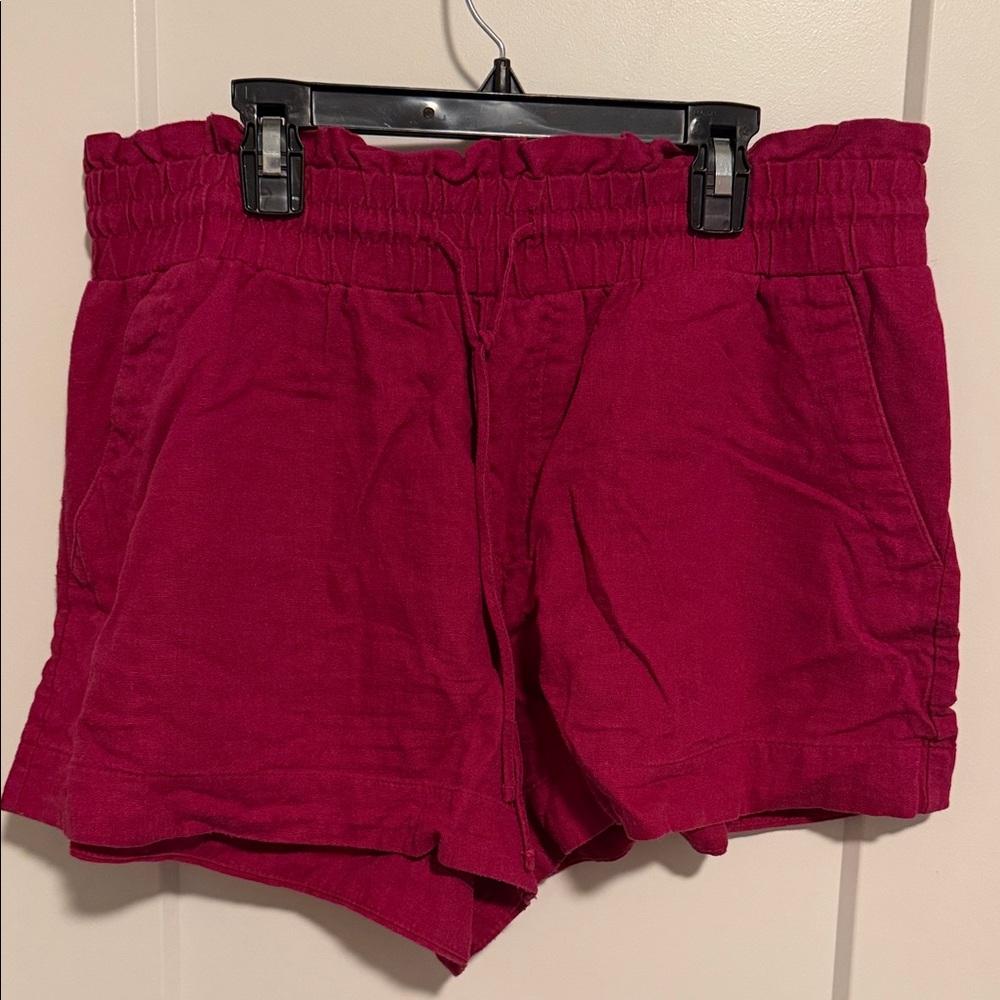 a new day Women's High Waist Fuchsia Shorts